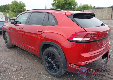 2023 Volkswagen Atlas Cross Sport 3.6L V6 Sel/3.6L V6 Sel R-Line Black from USA, damaged, VIN 1V2SE2CA1PC200712